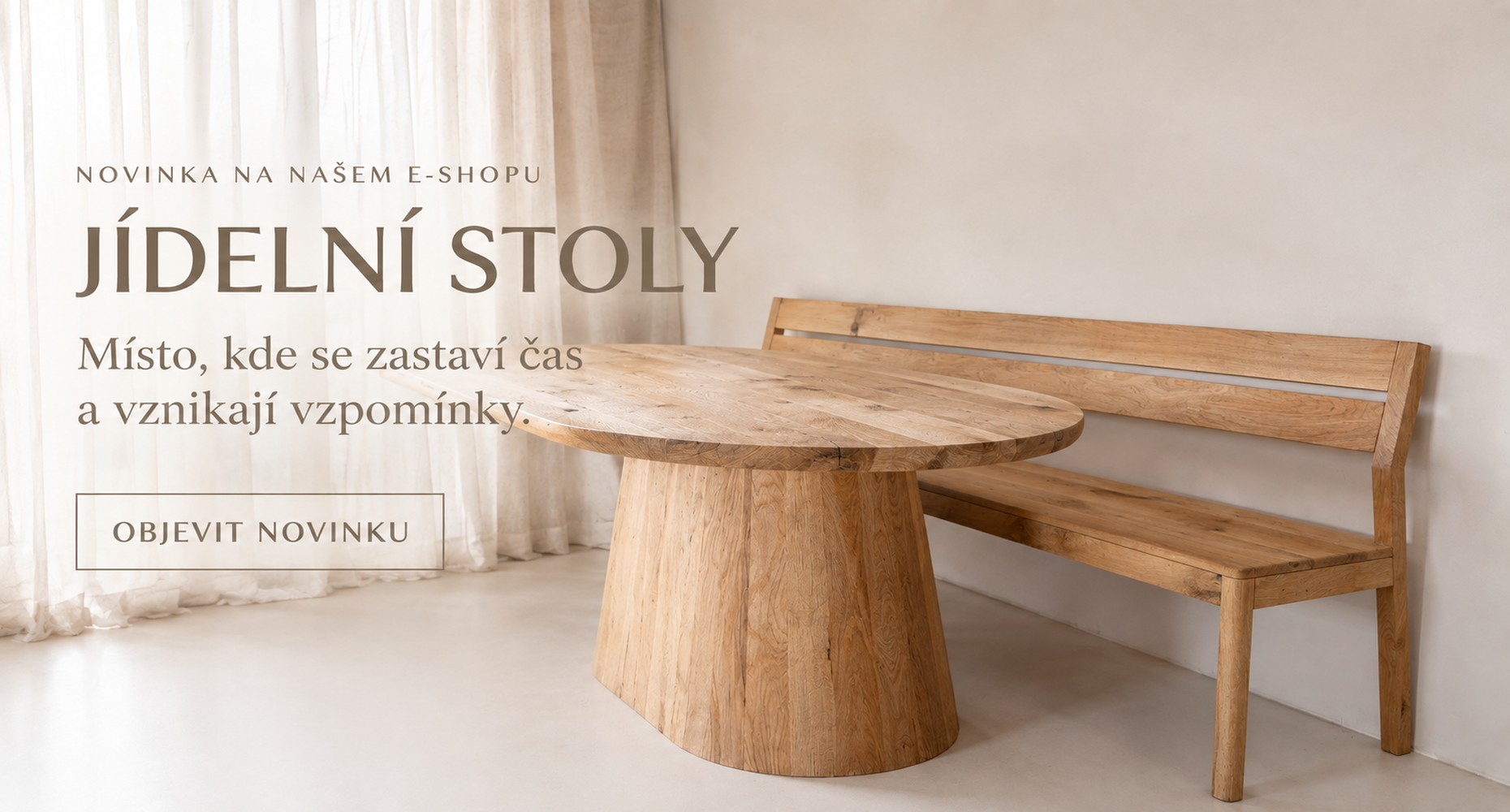 Banner - Novinka jídelní stoly