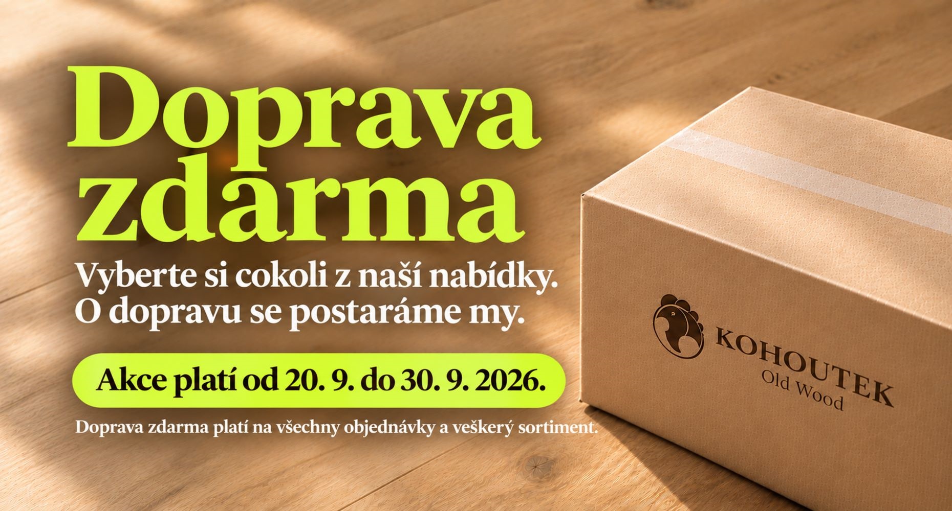 Banner - Doprava zdarma