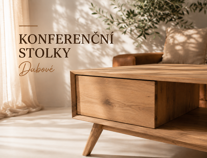 Banner - Dubové konferenční stoly