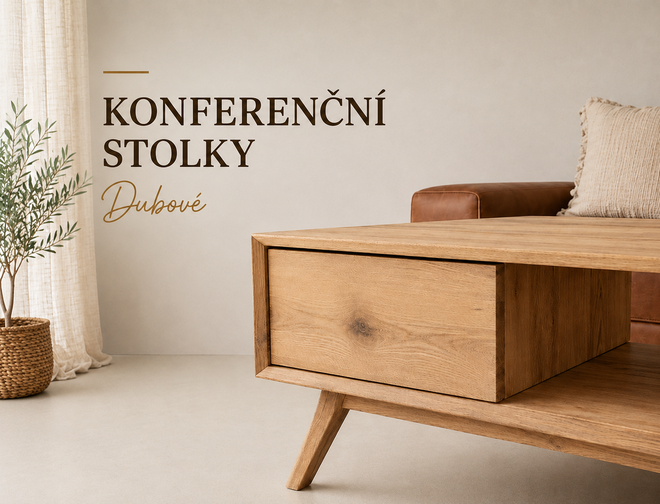 Banner - Dubové konferenční stoly