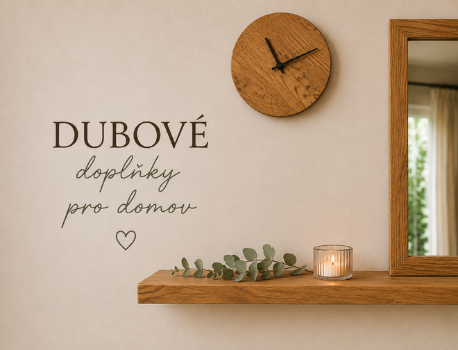 Banner - Dubové doplňky pro domov