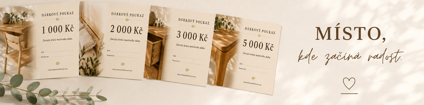 Banner - Dárkové poukazy