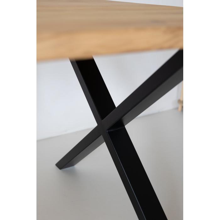 Dubová lavice s kovovou podnoží XENIA 120