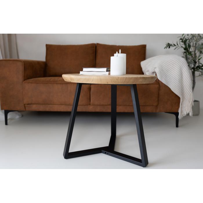 Konferenční dubový stůl s kovovou podnoží RONJA