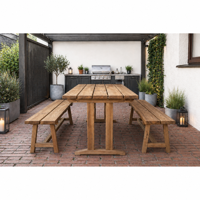Jasanový jídelní stůl BREEZE 220 x 100