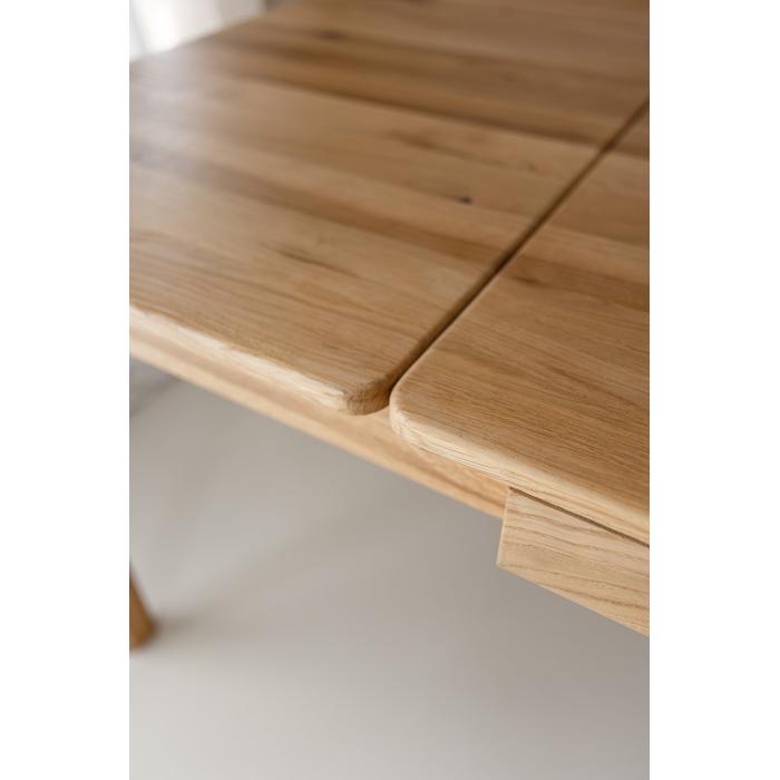 Dubový rozkládací stůl RELIEVE EXTEND - povrchová úprava čirá