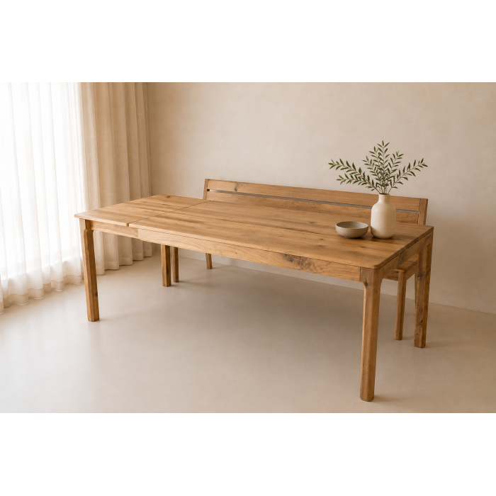 Dubový rozkládací stůl RELIEVE EXTEND 140-200 x 90