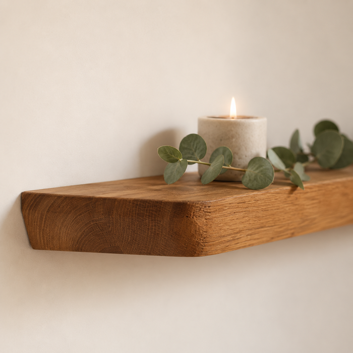 Dubová police BEVEL 80
